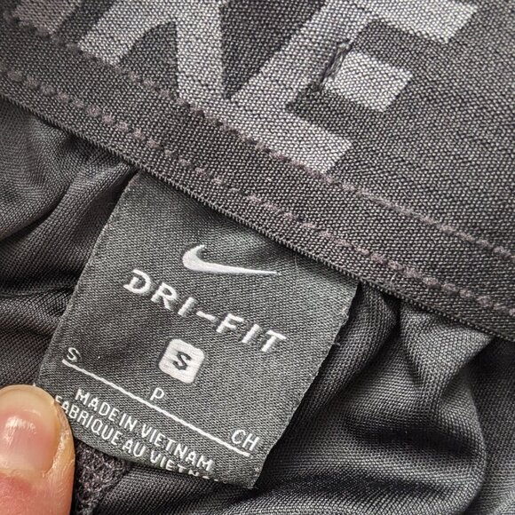 Nike Pro Dri-Fit Youth Shorts Black Loose Drawstring Elastic Waist Swoosh Pocket - Picture 3 of 6